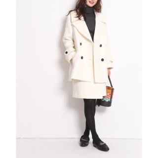 JUSGLITTY - ジャスグリッティー JUSGLITTY ダブルボタン ミドルコート