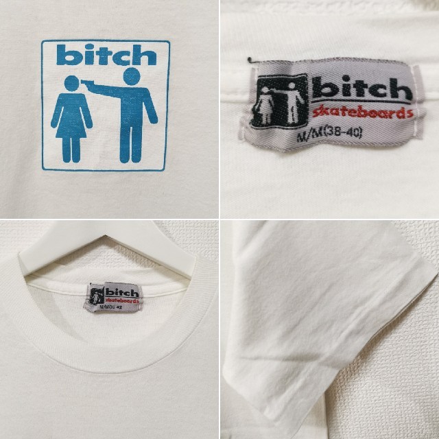 GIRL - M 90s bitch skateboards ビッチ Tシャツ USA製の通販 by