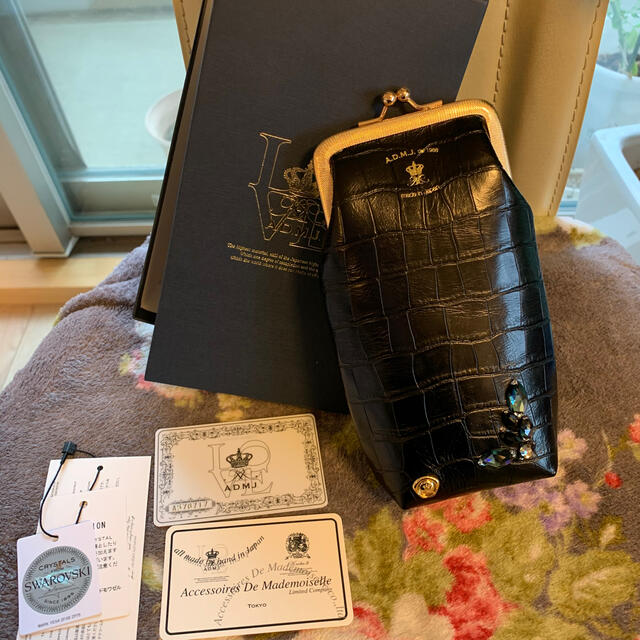 A.D.M.J. - 新品未使用 ADMJガマ口スワロフスキーマルチケースの通販