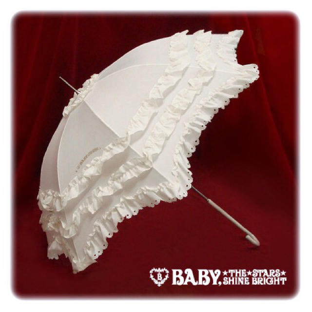 BABY,THE STARS SHINE BRIGHT - 未使用 ホワイト BABY 日傘 傘の通販