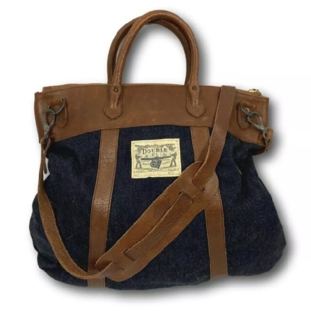 RRL - ヴィンテージ RRL 限定Lot デニム&レザー トート ショルダー