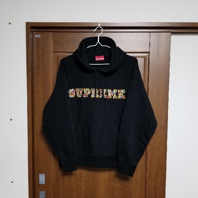 Supreme - Supreme Jewels Hooded パーカー S ブラック キラキラの