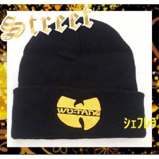 Wu-Tang Clan ウータン クラン ニットキャップ ブラック×イエローの