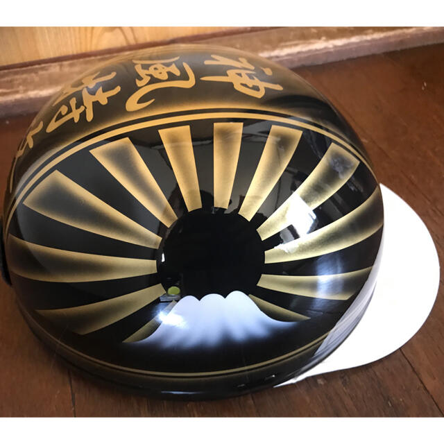 黒金 富士日章 コルク半 ヘルメットの通販 by paint｜ラクマ
