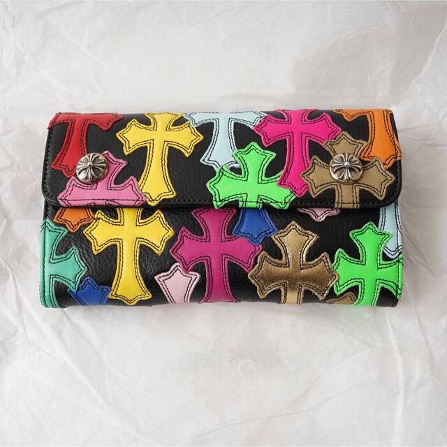 Chrome Hearts - chrome hearts マルチカラー ウェーブ 長財布の通販