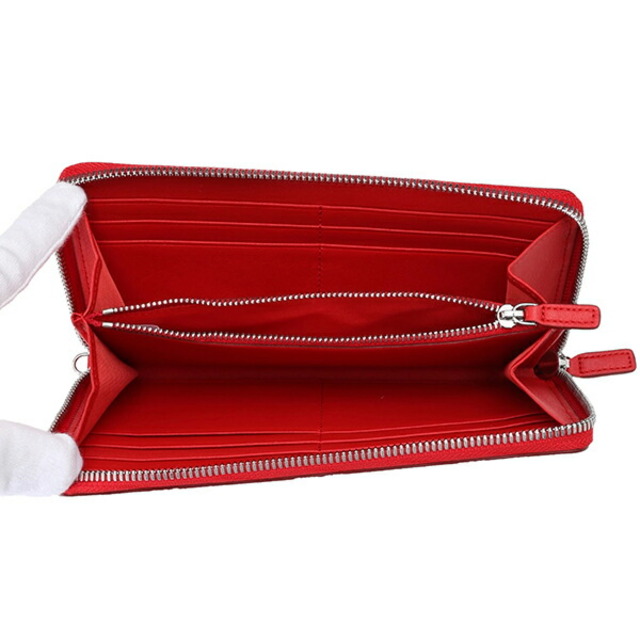MCM - 新品 エムシーエム MCM 長財布 モノグラム レザー レッドの通販