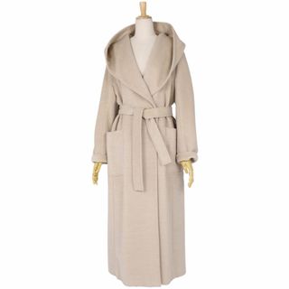 Max Mara - 極美品 マックスマーラ Max Mara コート 白タグ フード付き