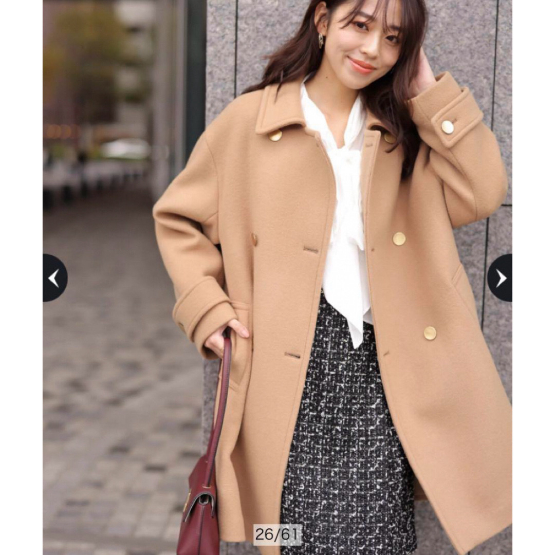 JUSGLITTY スタンダードPコート キャメル 1 ハンガーおまけ JUSGLITTY