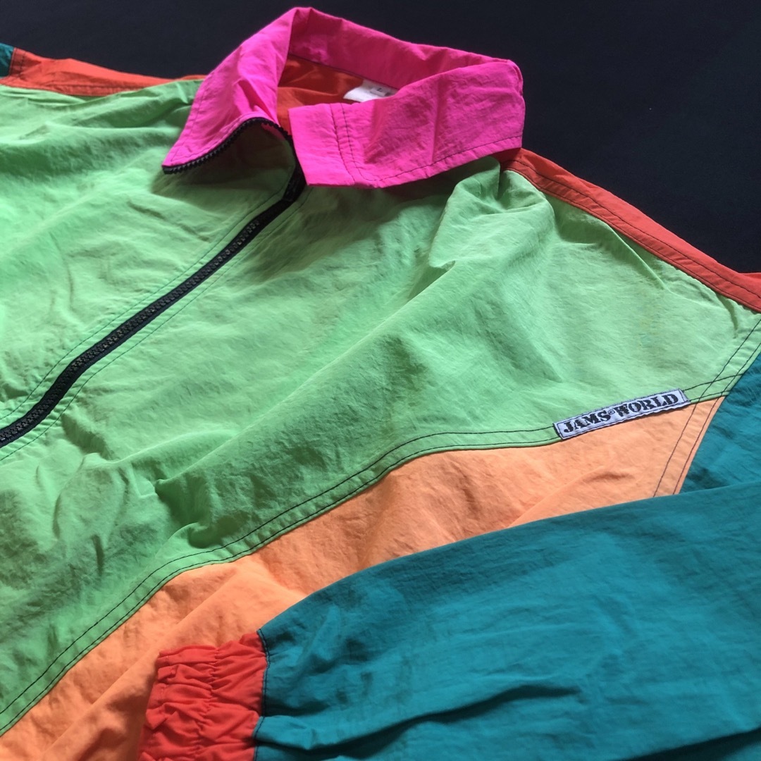 ART VINTAGE - USA製 JAMS WORLD HONOLULU マルチカラー ナイロンjktの