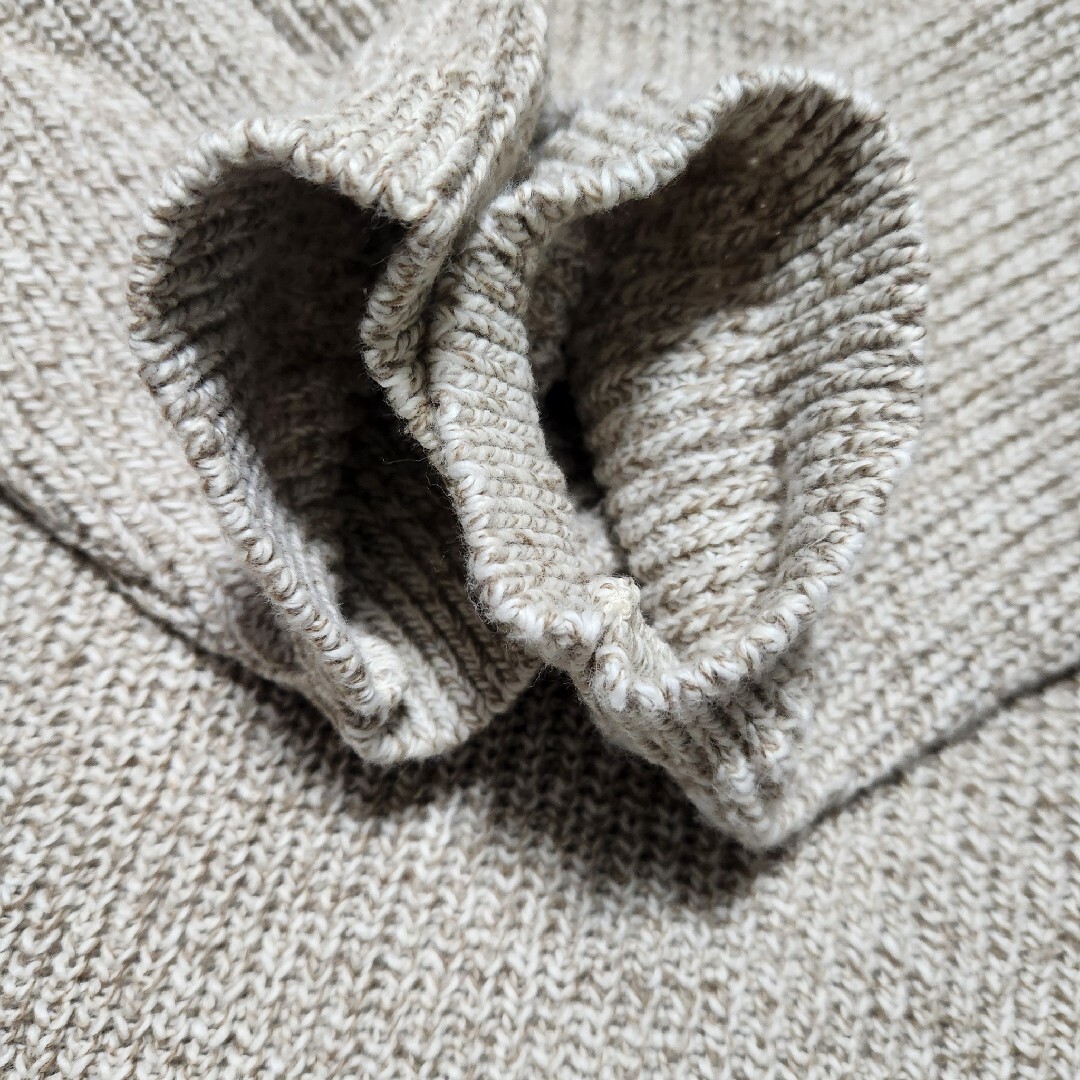 Eddie Bauer - 90s エディーバウアー ヘンリーネック コットンニット