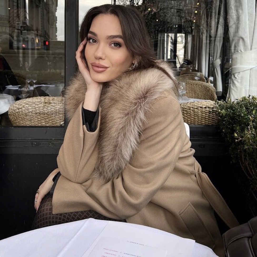 ZARA - 新品 ZARA ロングプレミアム ウールブレンドコート Mサイズの