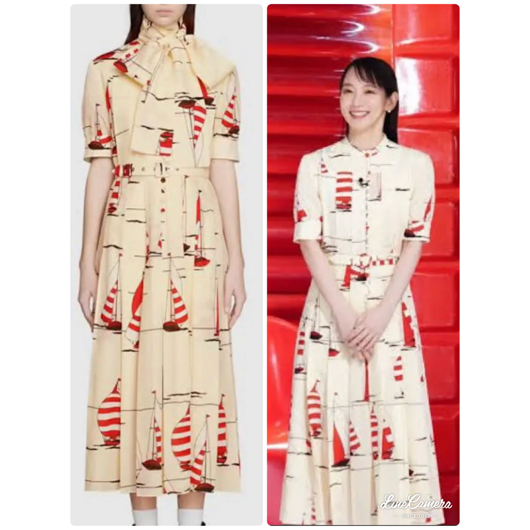 GUCCI - 吉岡里帆着 GUCCIグッチ✳︎ヨット柄 ワンピースの通販 by