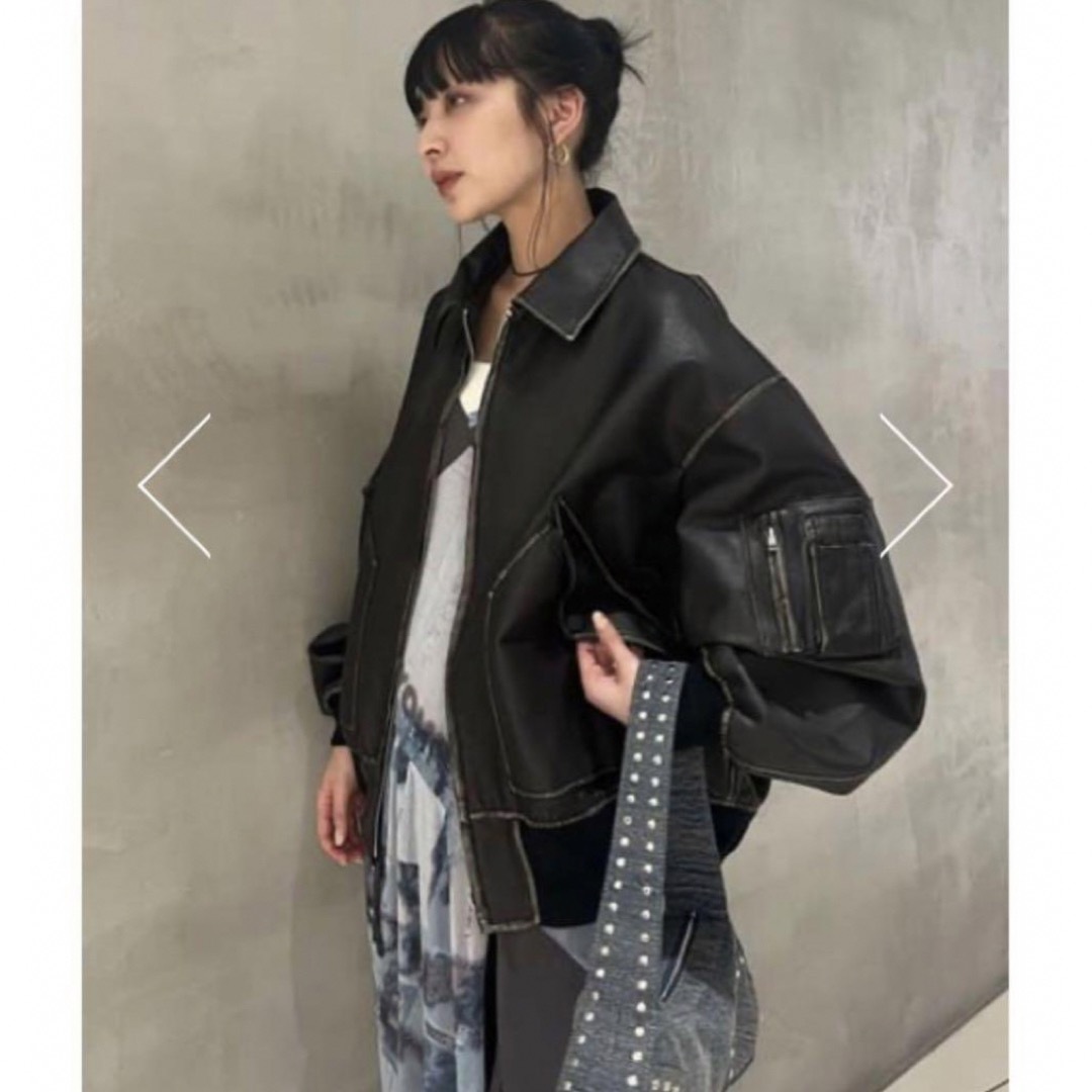 SLY - 即完売♡THROW by SLY VINTAGE G-1 JKレザージャケットの通販 by