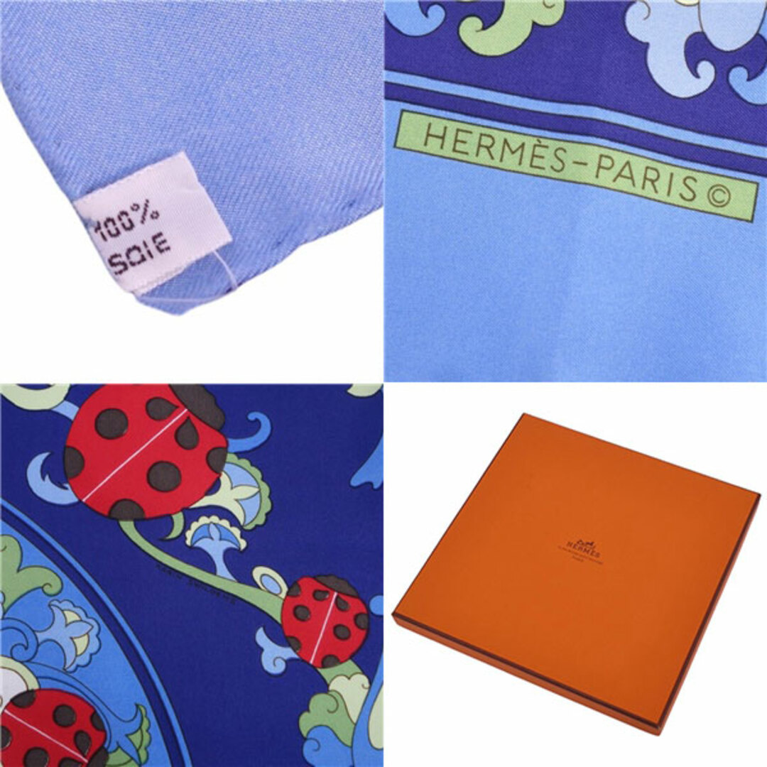 HERMES - 美品 Vintage エルメス HERMES スカーフ カレ90 COCCINELLES