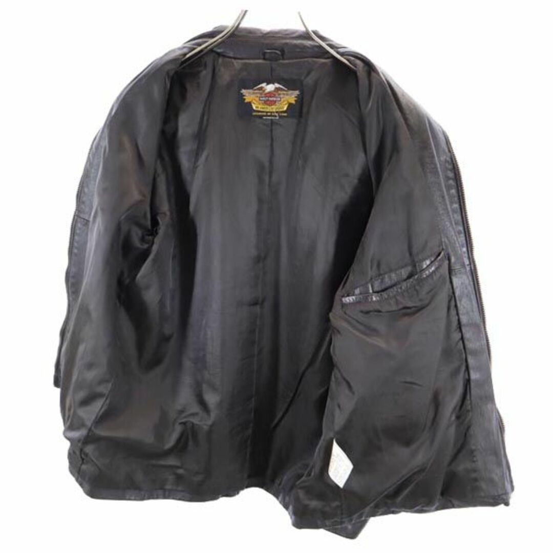 Harley Davidson - ハーレーダビッドソン 牛革 レザージャケット 焦茶