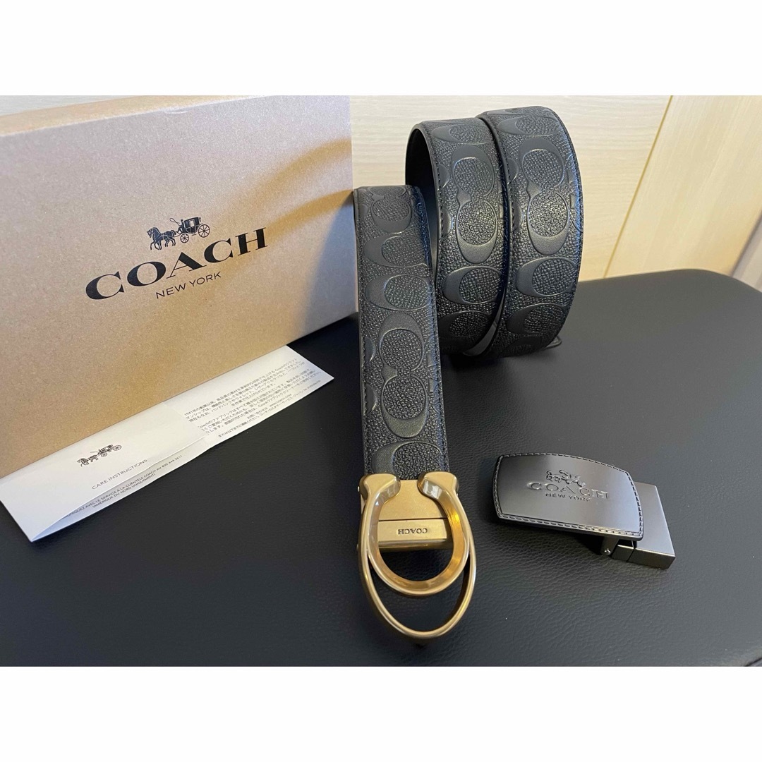 COACH - 新品COACH3点セットシグネチャーフリーサイズリバーシブル