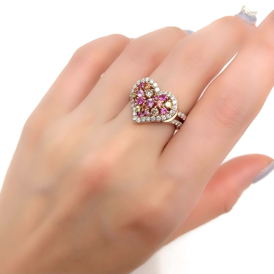 Ponte Vecchio - ポンテヴェキオ K18PG ダイヤモンド マルチカラー