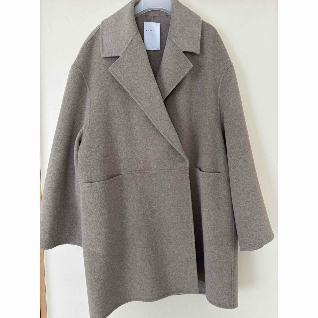 Noble - 2023AW NOBLE Super160sリバーミドルコート ベージュ 36の通販