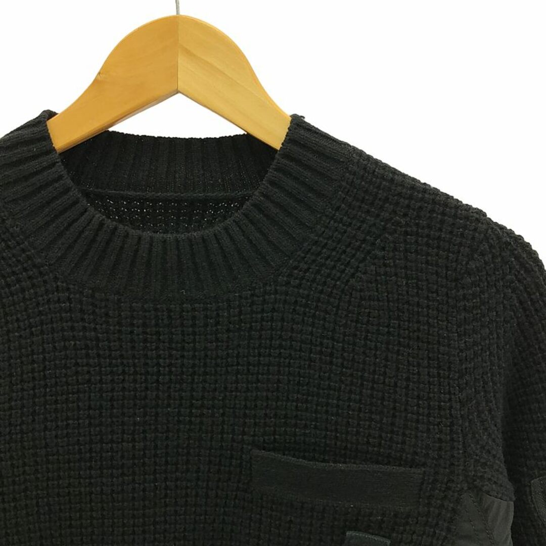 sacai - sacai / サカイ | MA-1 x Wool Knit ドッキングプルオーバー