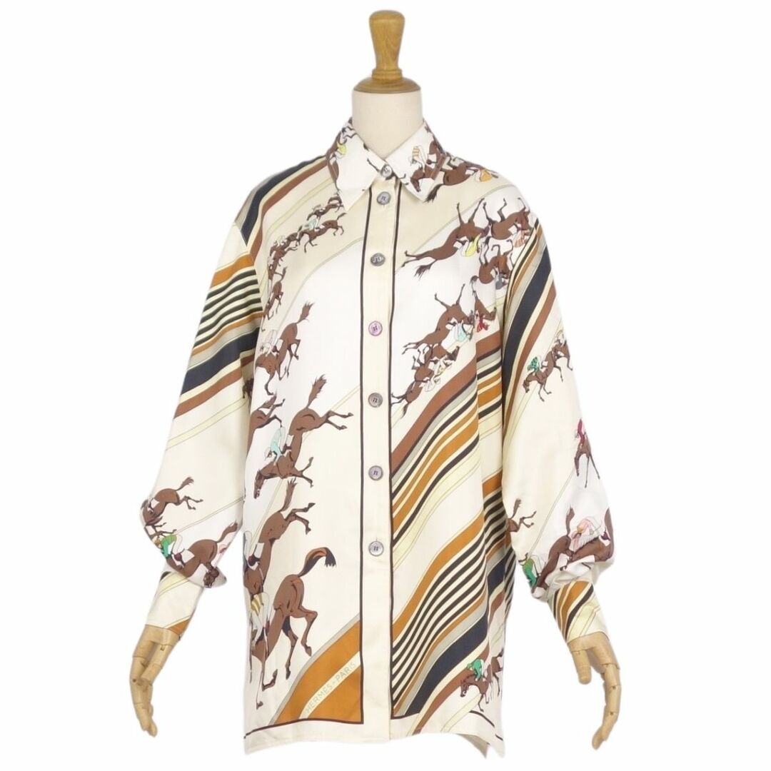 HERMES - 美品 Vintage エルメス HERMES シャツ ブラウス ロング