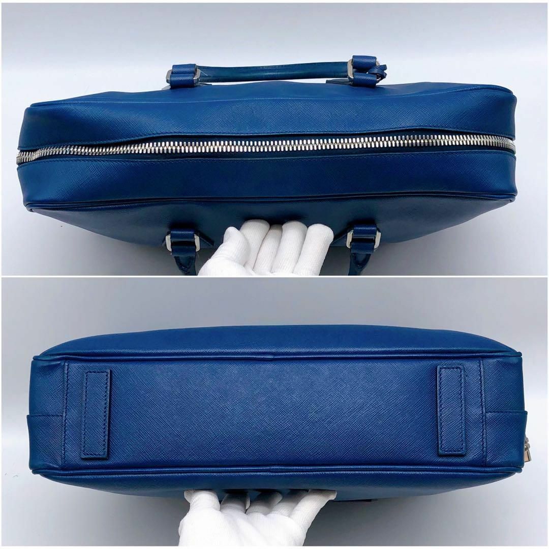 PRADA - 【美品】プラダ ビジネスバッグ 三角ロゴ オールレザー