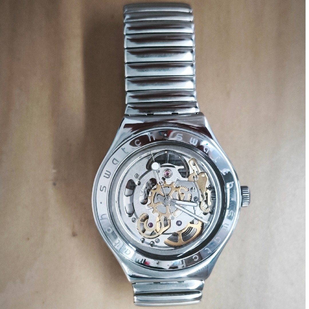 swatch - Swatch IRONY AUTOMATIC 自動巻 両面スケルトンの通販 by