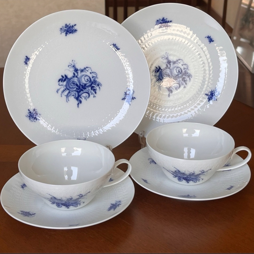 Rosenthal - 【美品】ローゼンタール ☆ラプソディブルー☆トリオ ペア