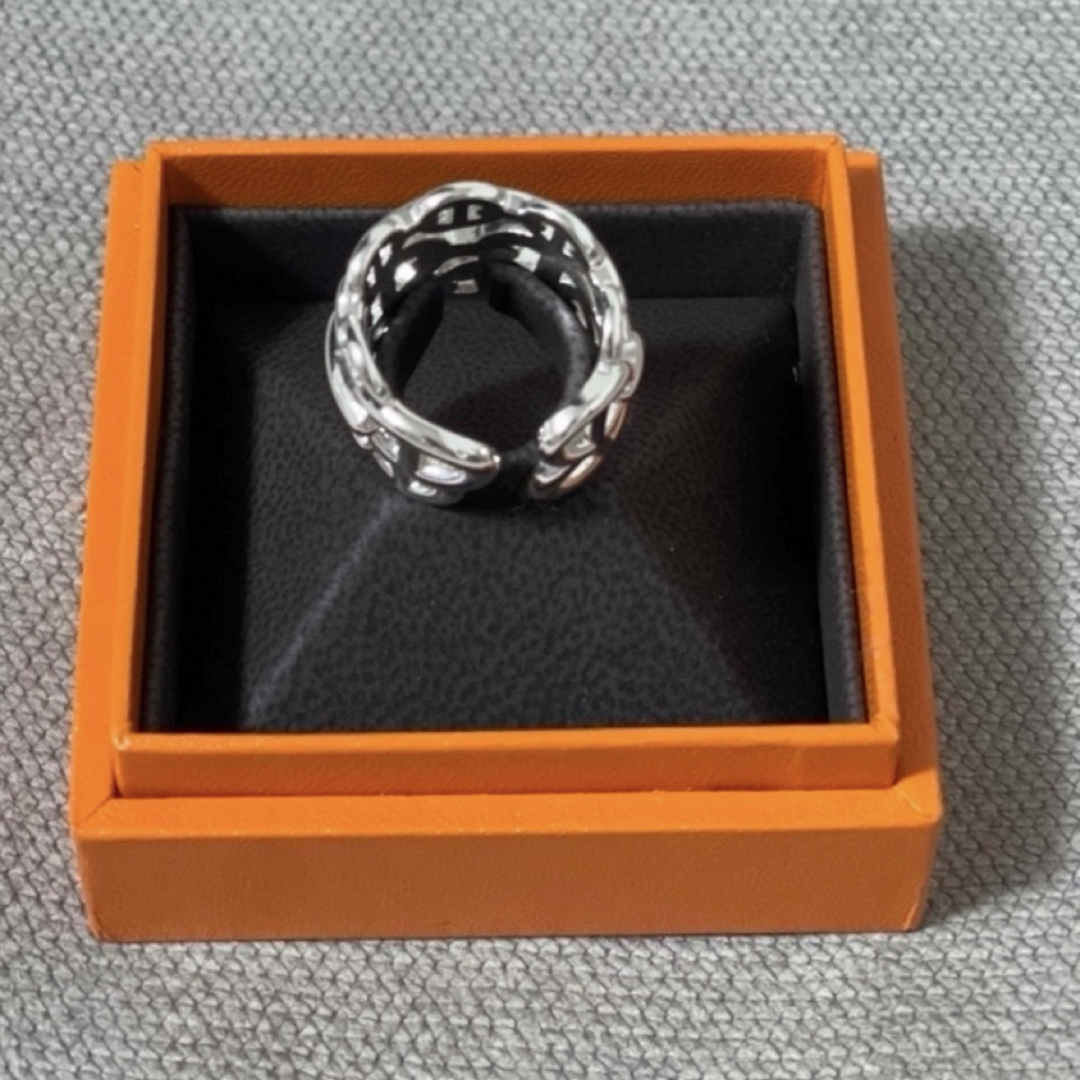 HERMES - 新品未使用 アンシェネ 59号 エルメス 3連 GM リング