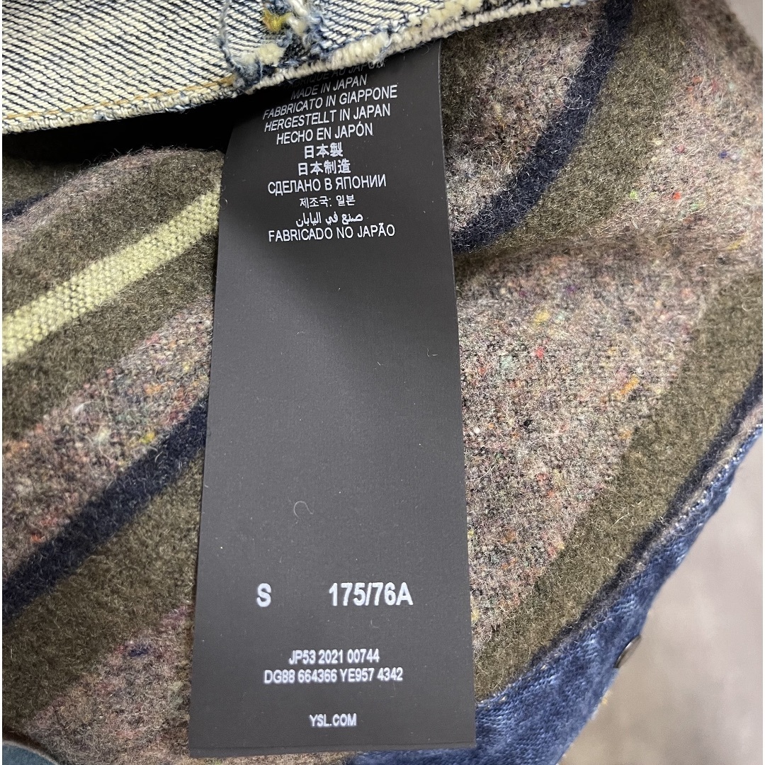 SAINT LAURENT - サンローラン デニム ジャケット メンズ ダメージ加工