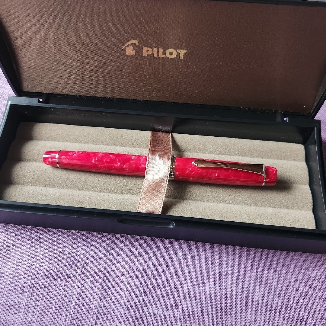 PILOT - パイロット カスタム レガンス LEGANCE 万年筆 レッド 14K F