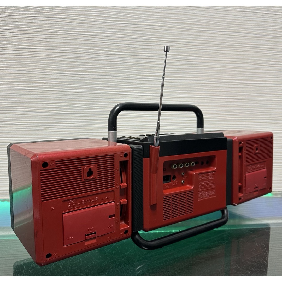 SONY - 美品ソニーSONY CFS-700 キューブリック 赤 レトロラジカセ