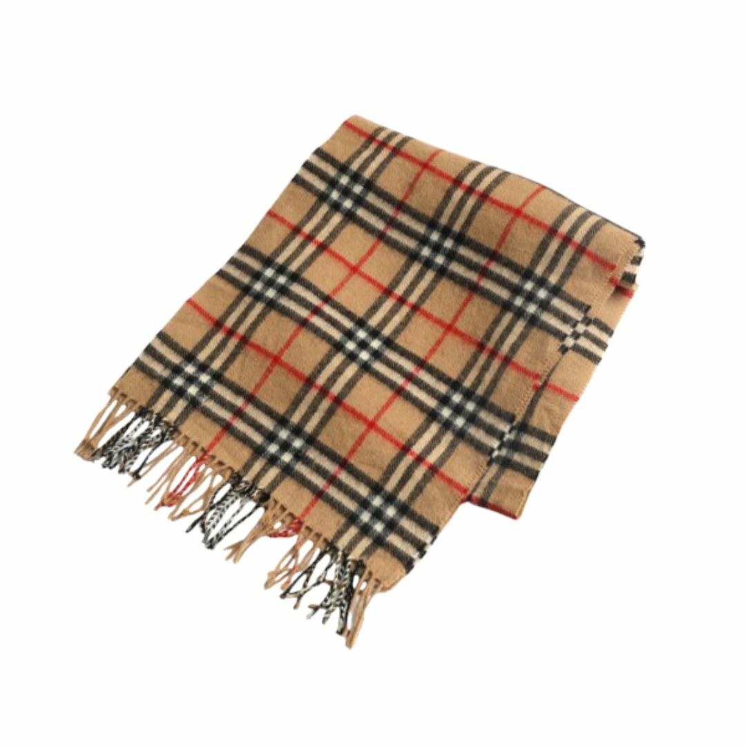 90s イギリス製 バーバリー 100% ラム ウール マフラー 旧タグ