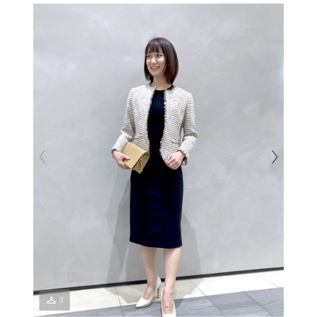 Theory - 美品 セオリー Theory ノーカラーツイードジャケット サイズ2