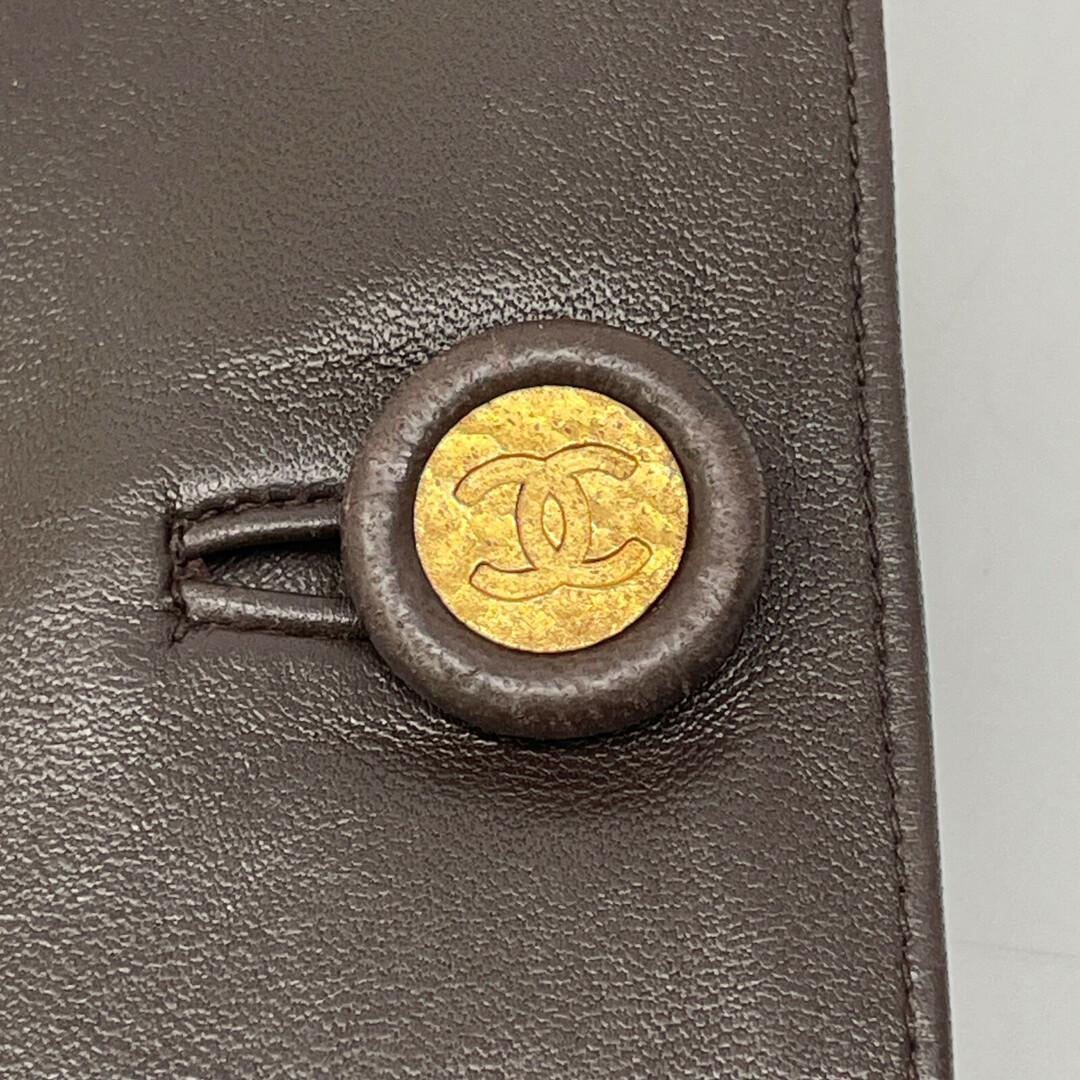 CHANEL - シャネル ブラウン レザースカート 40の通販 by エコスタイル