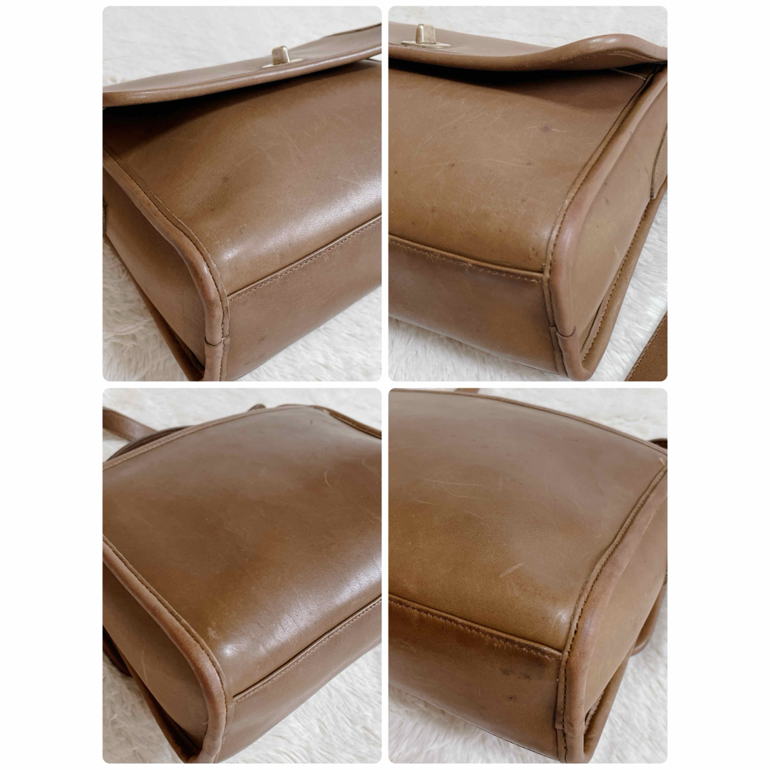 COACH - オールドコーチ レザー ターンロック 2way ハンドバッグ