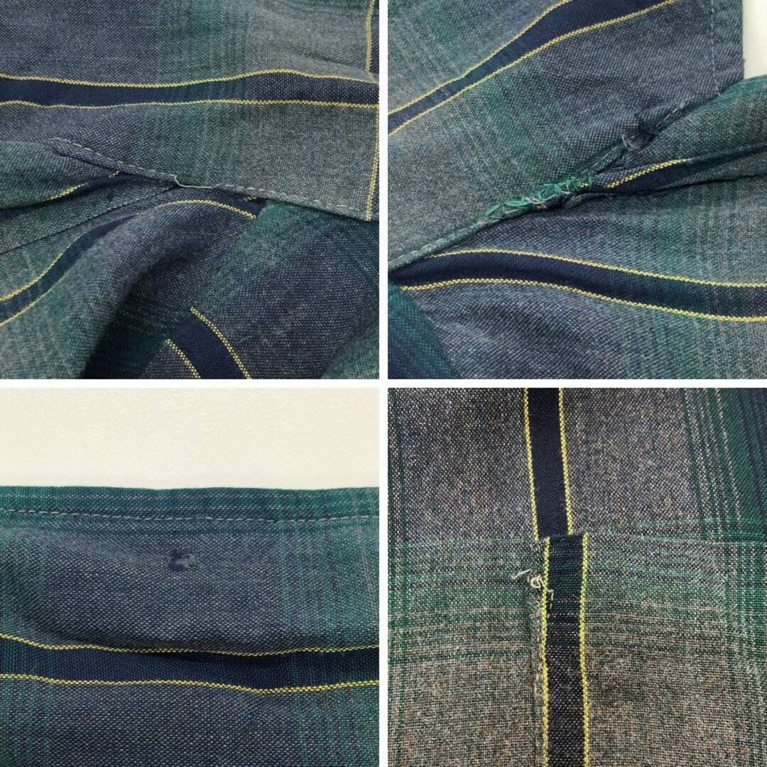 TOWNCRAFT - タウンクラフト 60S PLUSタグ オンブレチェックシャツ