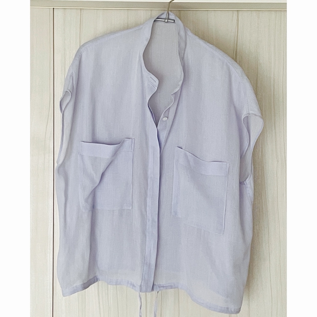 FRAMeWORK - キャップスリーブドロストシャツ［サックスブルー］の通販