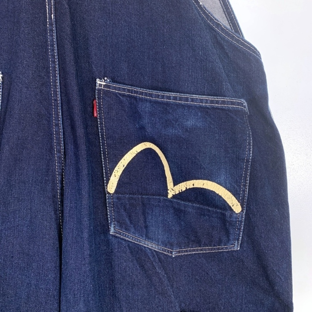 EVISU - EVISU エヴィス ダブルニーデニムオーバーオール インディゴ