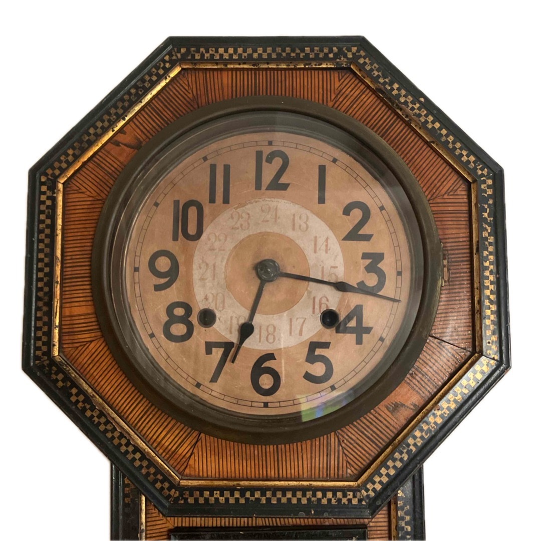 SEIKO - 大正 昭和 レトロ 精工舎 八角 ゼンマイ 掛け時計 レアの通販