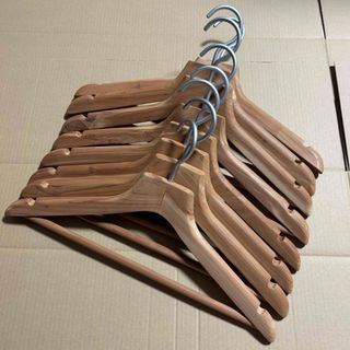 MUJI (無印良品) - 無印良品 ハンガー レッドシダー 5個 紳士用 45cmの