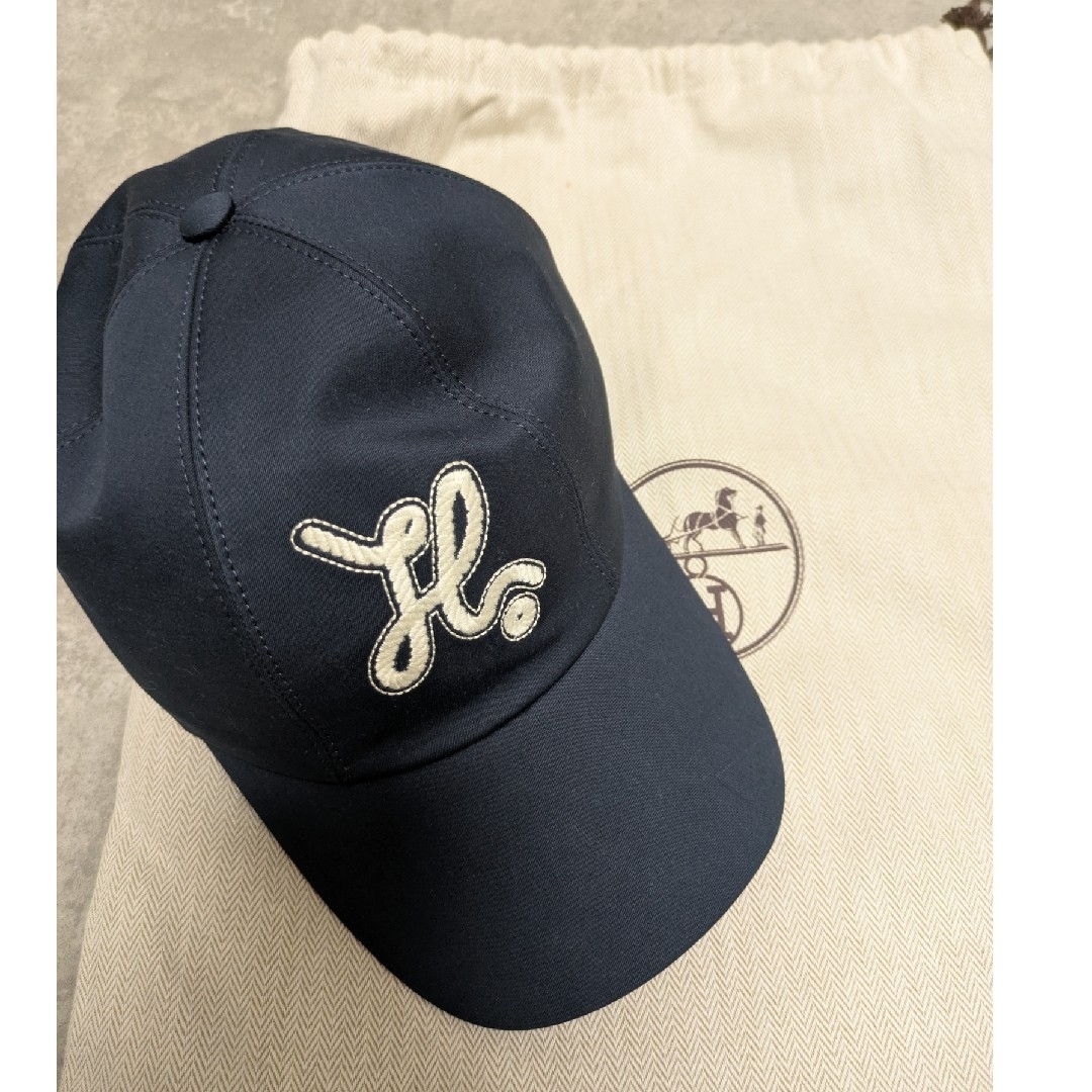 HERMES - HERMES キャスケット セレナ ノーティック キャップ ネイビー