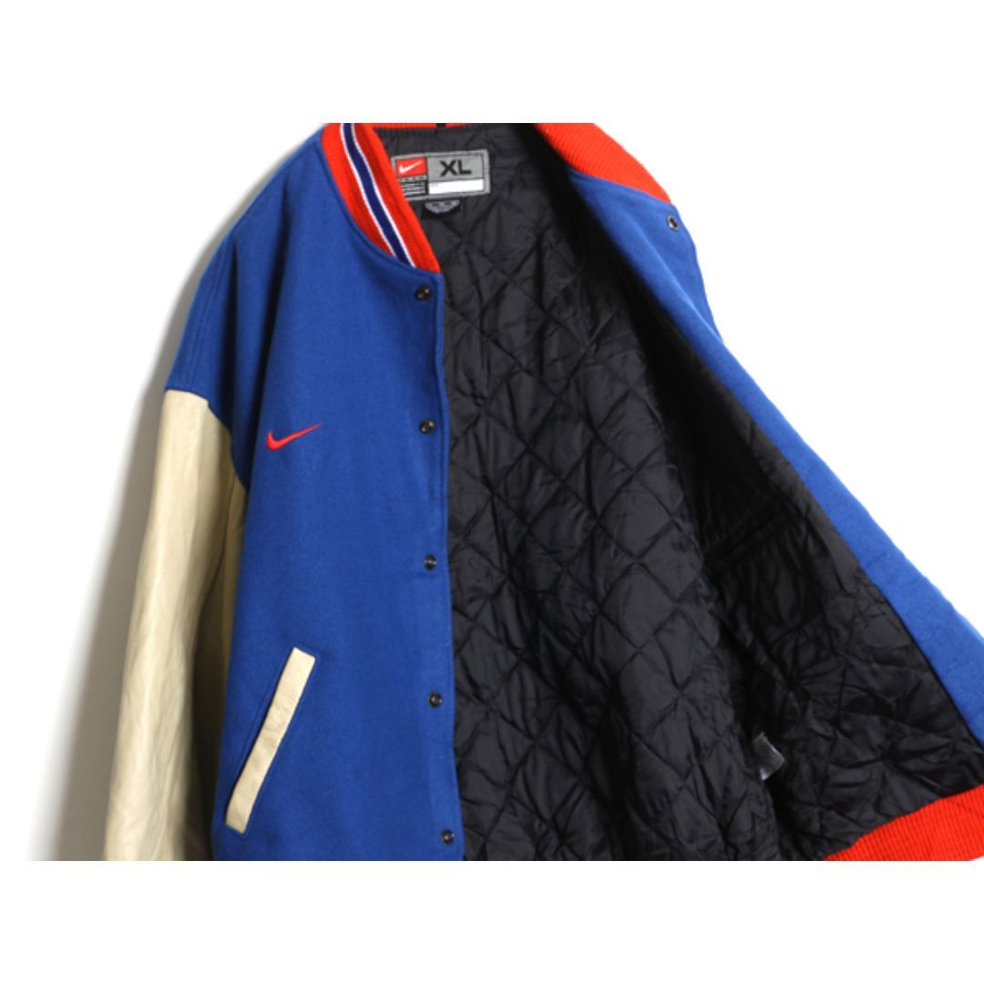 NIKE - 00s ナイキ ジャイアンツ 袖 本革 レザー ウール スタジャン