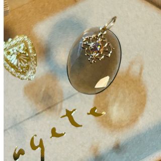 agete - アガット ペンダントトップ - シルバー 鳥の通販 by ブラン