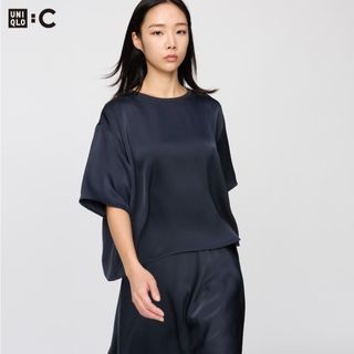 cygne シーニュ バルーンギャザーブラウス Sara ブルレア セブンテン