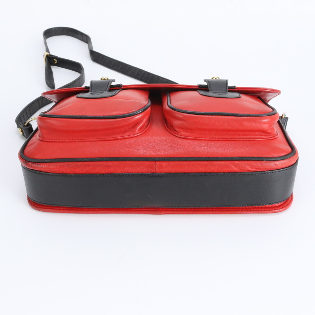 HUNTING WORLD - ハンティングワールド レッド レザー ショルダー