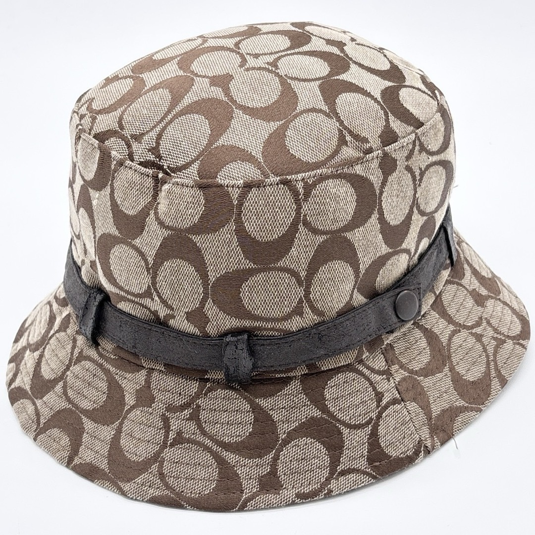 COACH - COACH コーチ バケットハットシグネチャーハット ブラウン系 M