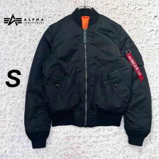 ALPHA INDUSTRIES - ALPHA フライトジャケット MA-1タイプ 刺繍ロゴ