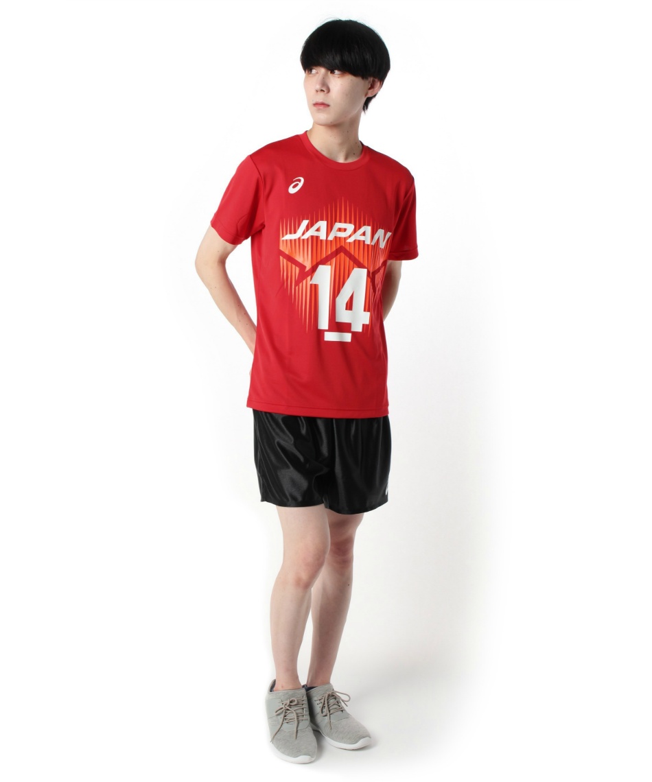アシックス(asics) バレーボールウェア 半袖シャツ V男子日本代表 番号