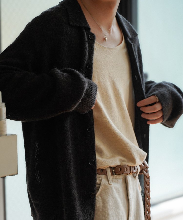 Alpaca Knit Shirt Cardigan / 商品詳細ページ / LIDNM / Llife ONLINE