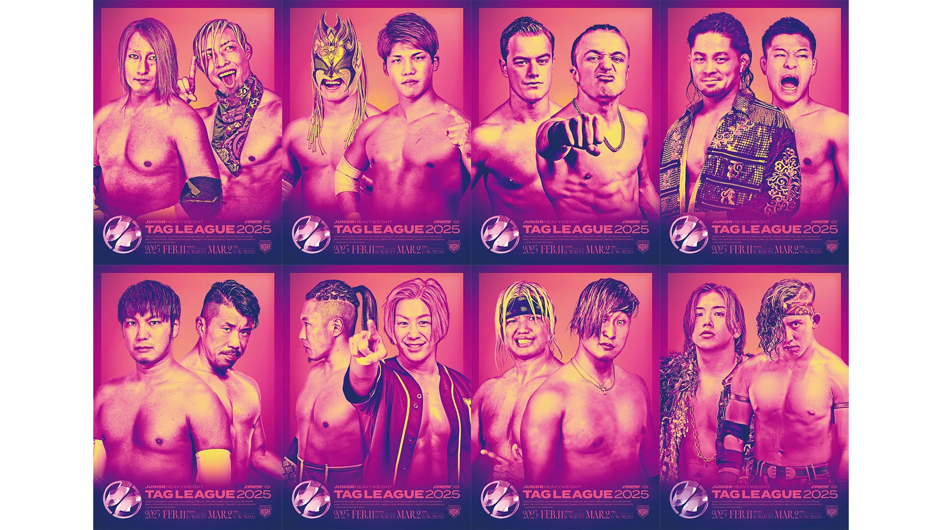 2.11開幕】NOAH Jr. TAG LEAGUE 2025タッグポートレート発売決定